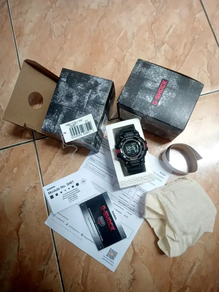 Gshock GBD 100-1DR Original Garansi