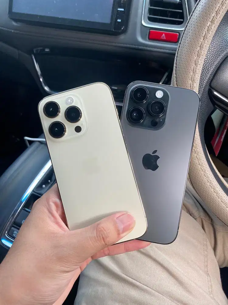 DUAL iPhone 14 PRO 256GB IMEI TERDAFTAR RESMI BEACUKAI GOLD & BLACK