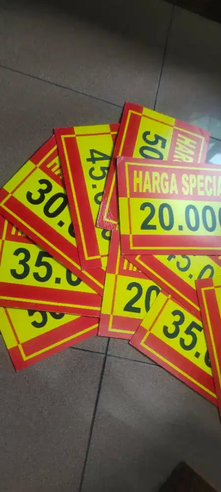 PRICE LIST | HARGA SPECIAL | TULISAN HARGA