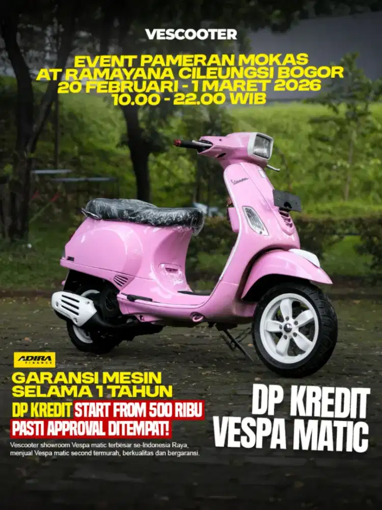 PIAGGIO VESPA S 125 IGET TAHUN 2017 MURAH BERGARANSI