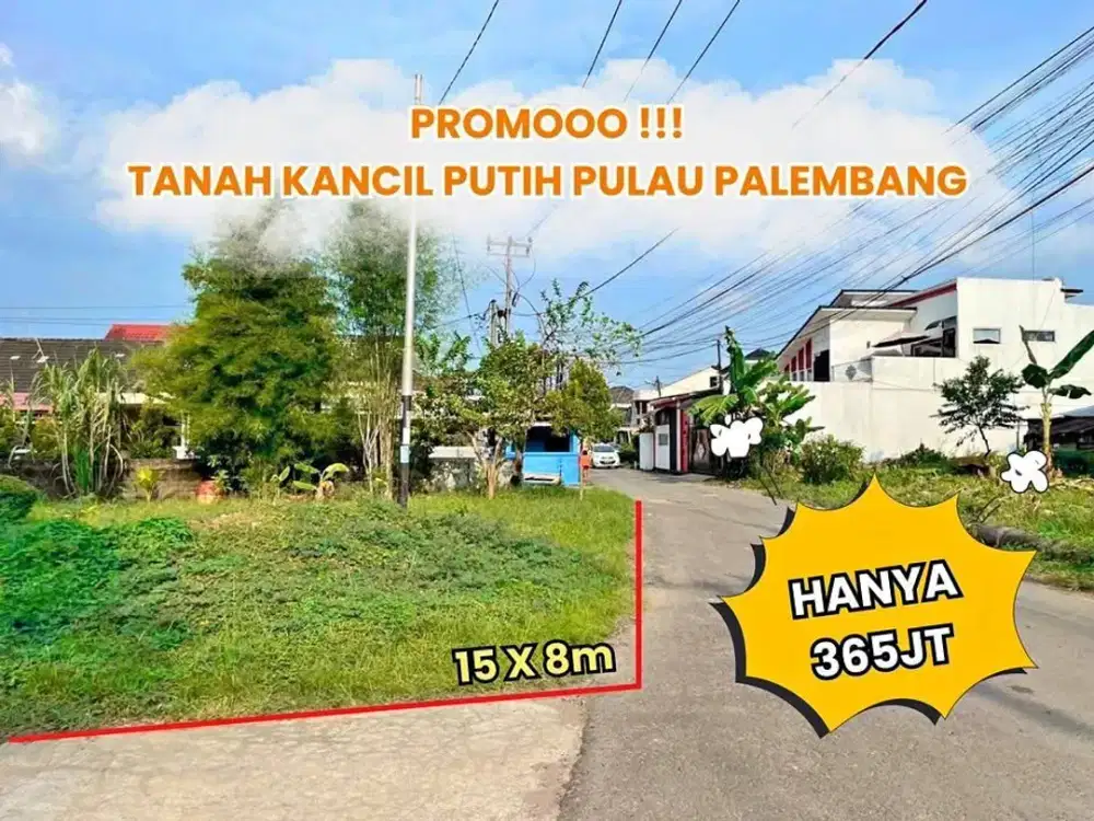 Dijual tanah jl kancil putih dekat griya agung palembang