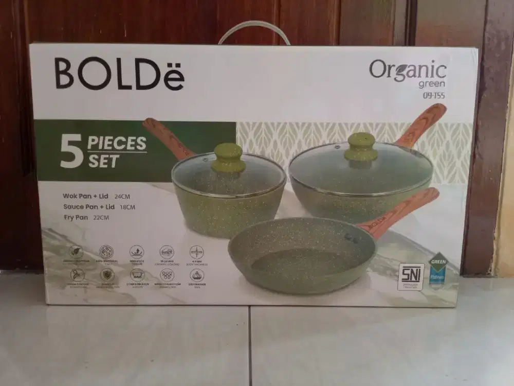 Bolde pan organic set baru