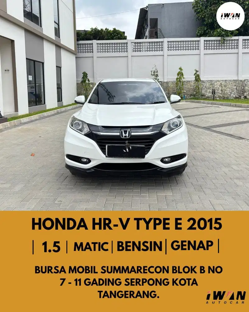 HONDA HRV E 1.5 CVT AT