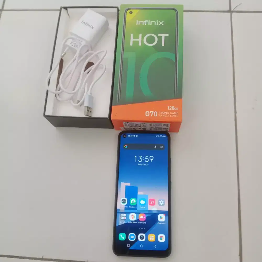 INFINIX HOT 10 Ram 4/128GB fulset