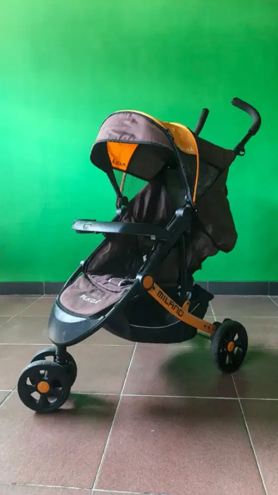 Stroller Pliko Milano Orange Color