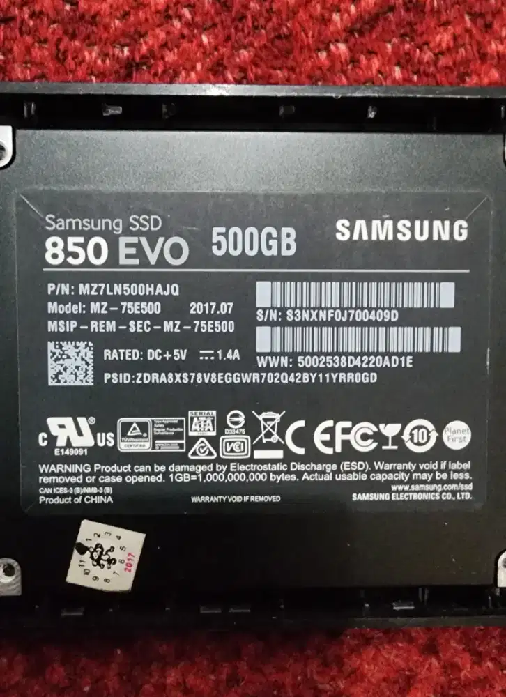 SSD Samsung 850 EVO 500 GB