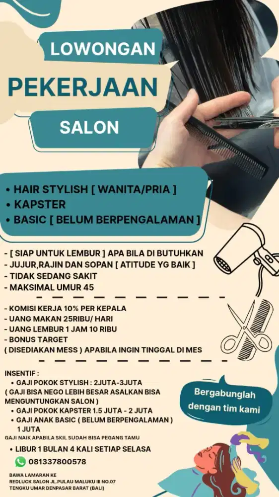 lowongan pekerjaan salon