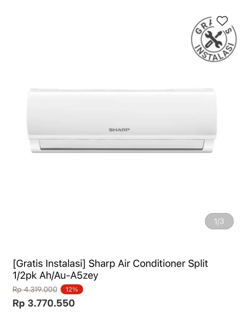 Ac sharp 1/2pk standar