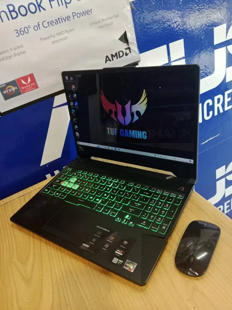 FULLSET KOTAK LAPTOP GAMING ASUS TUF A15 FX506II AMD RYZEN 7 RAM 16GB