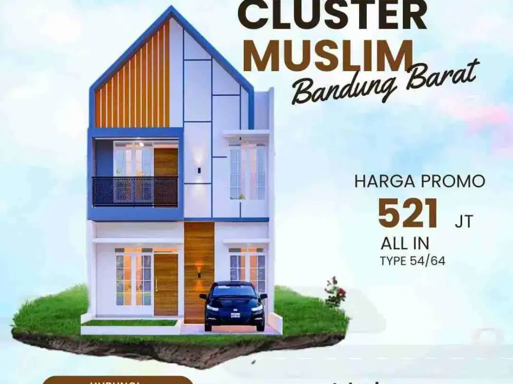 Rumah Baru murah di Cipulus Ngamprah Bandung Barat, Dekat Stasiun & Tol, Jual/dijual