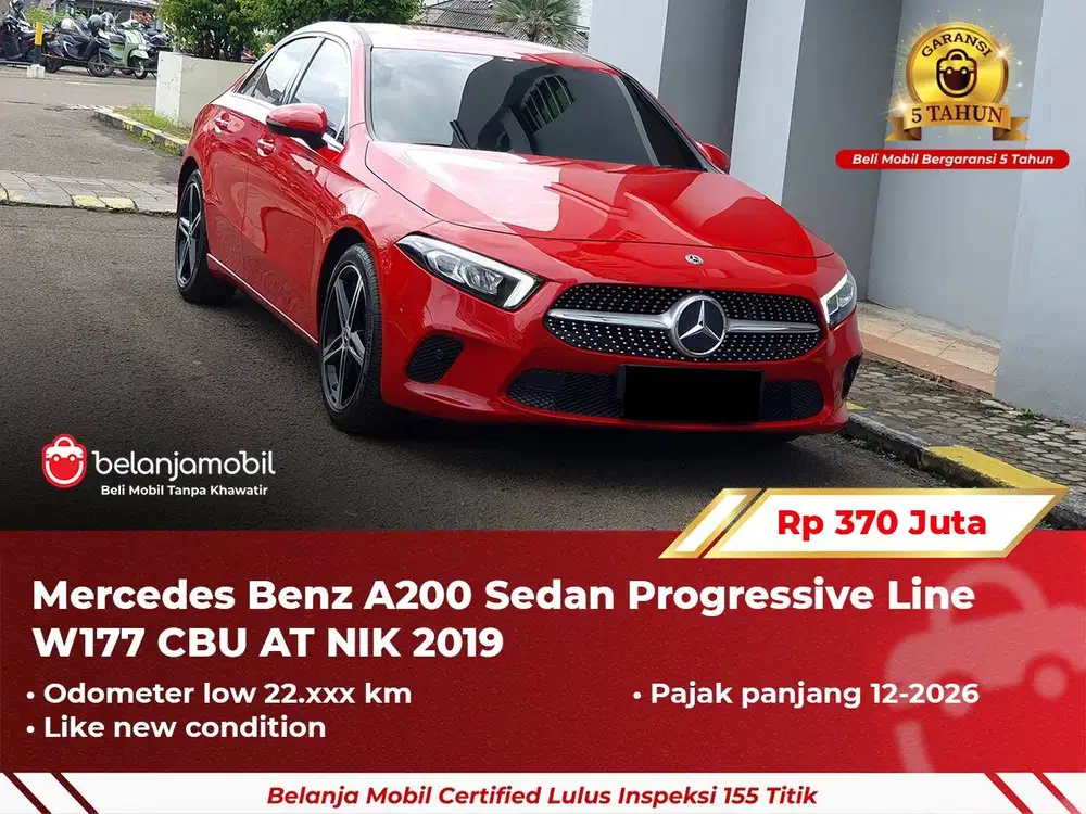 [ LOW KM 22RB ] Mercedes Benz Mercy A200 A 200 Progressive 2019/2020