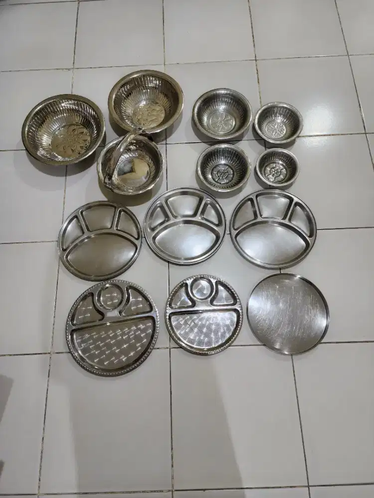 Set Alat Makan Stainless Steel (13Pcs) (Preloved). Bisa request satuan