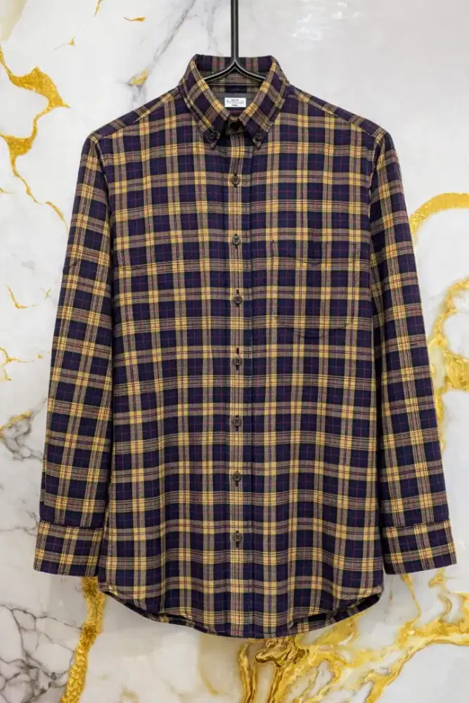 Kemeja Flanel Kotak-Kotak Pria (UNIQLO) Original size S Lengan Panjang