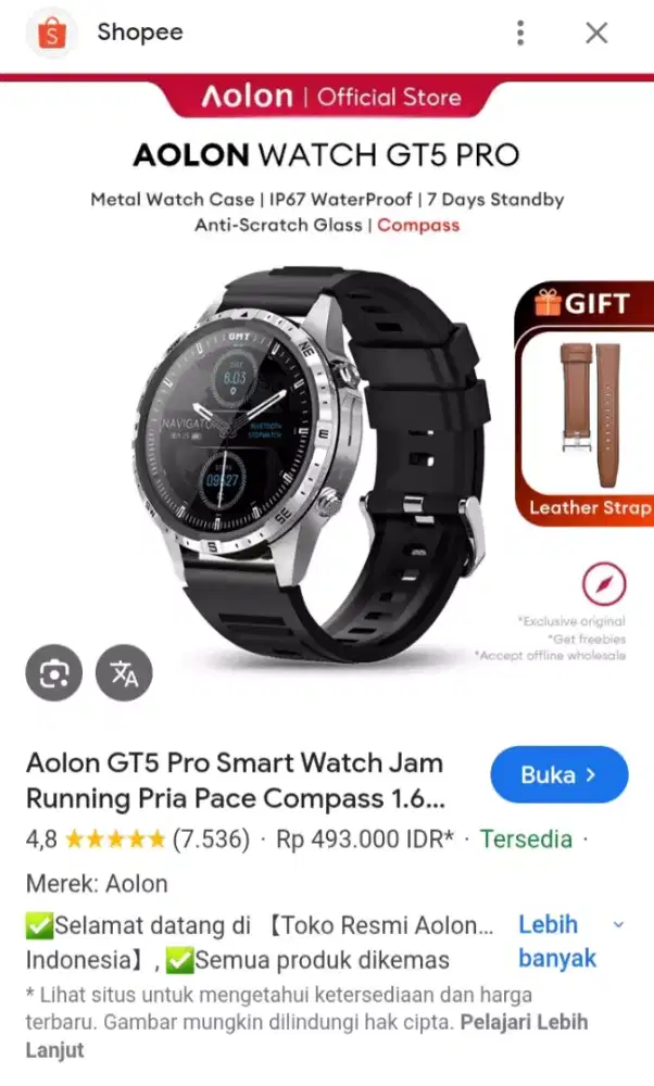 Jual smart watch AOLON