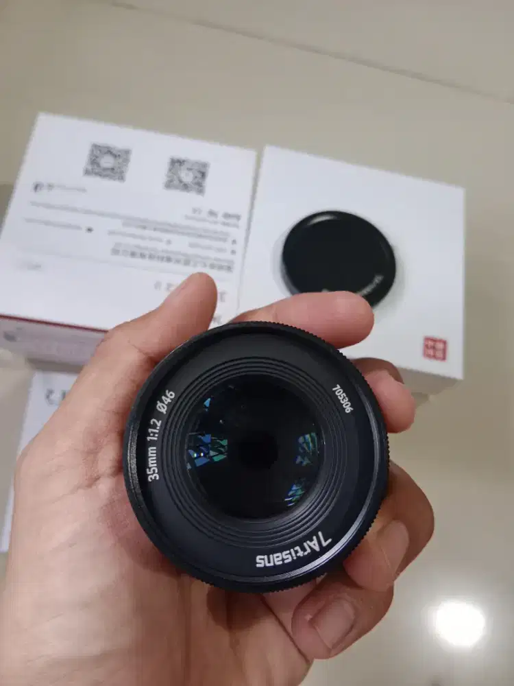 Lensa 7 artisan 35mm F 1.2 eos M