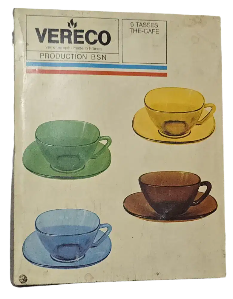 Set cangkir piring vintage isi 6 pasang