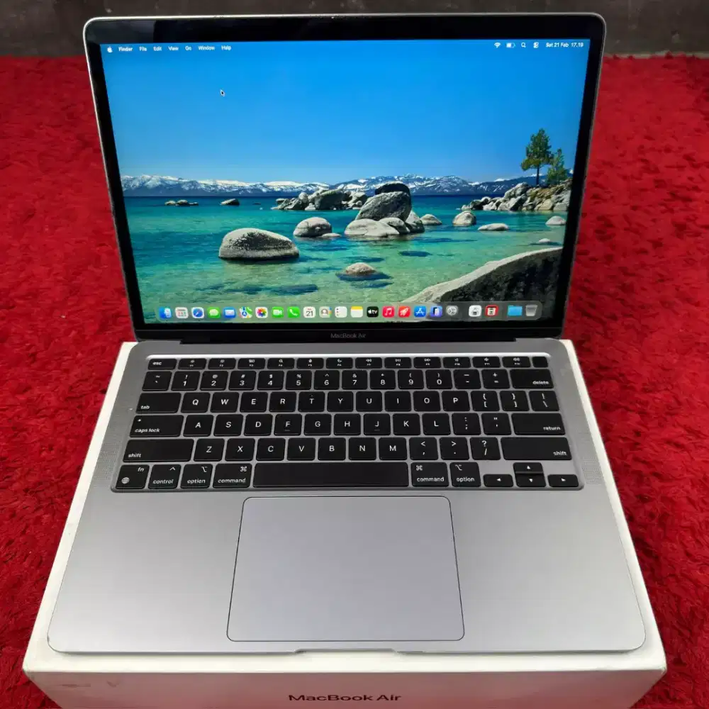 Macbook air m1 2020 ram 8gb ssd 256gb fullset ex ibox bisa cod