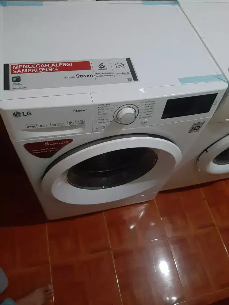 Meain cuci lg 7kg inverter normal