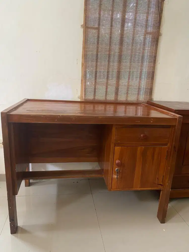 Meja kerja jati ex kantor