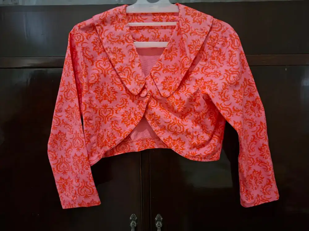 Cardigan katun motif good condition uk M