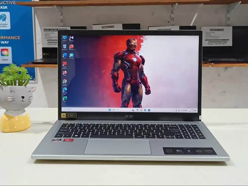 Laptop bekas Acer Aspire A315-24P , AMD Ryzen 5 7520U Ram 8 GB