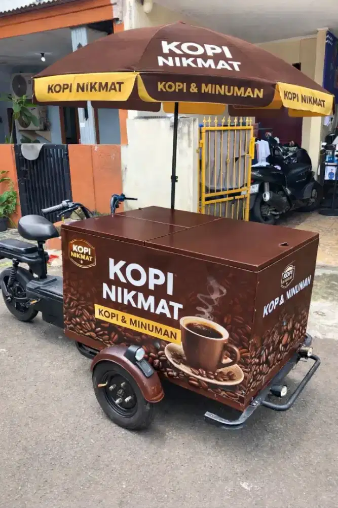 JASA BOOTH CONTAINER GEROBAK ANGKRINGAN RODA DLL