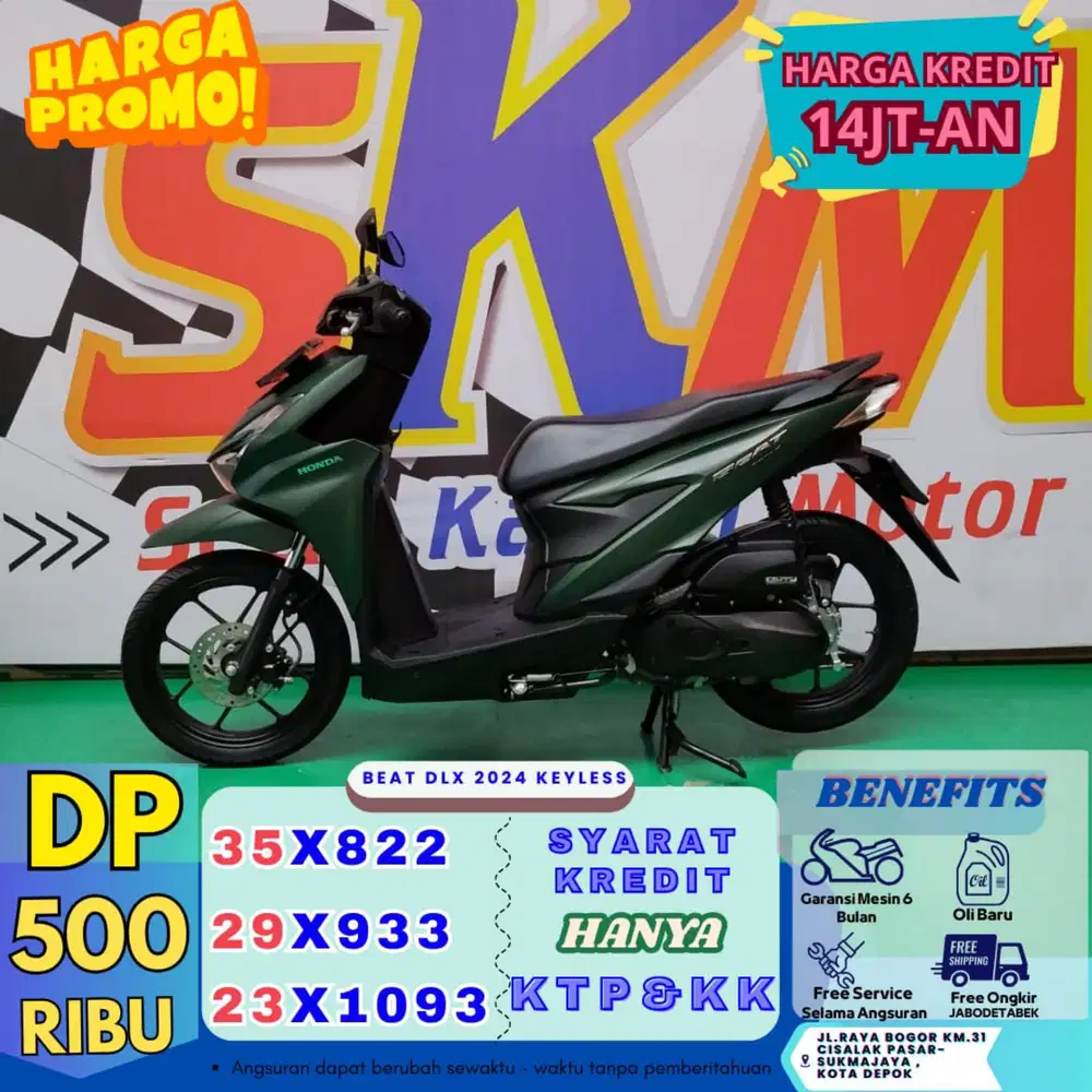 DP murah 500k honda beat deluxe smartkey 2025 cash/credit