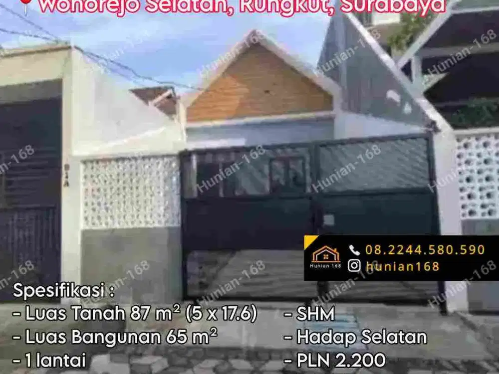 Rumah Baru Wonorejo Selatan Rungkut Asri Lor Utara Nirwana Eksekutif Surabaya Timur Permai Penjaringan Pandugo