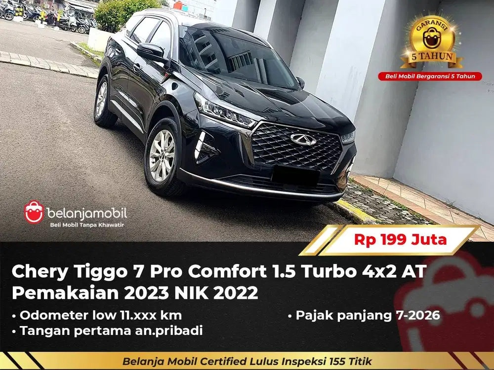 [ LOW KM 11RB ] Chery Tiggo 7 Pro Comfort 1.5 Turbo 4x2 AT 2022/2023