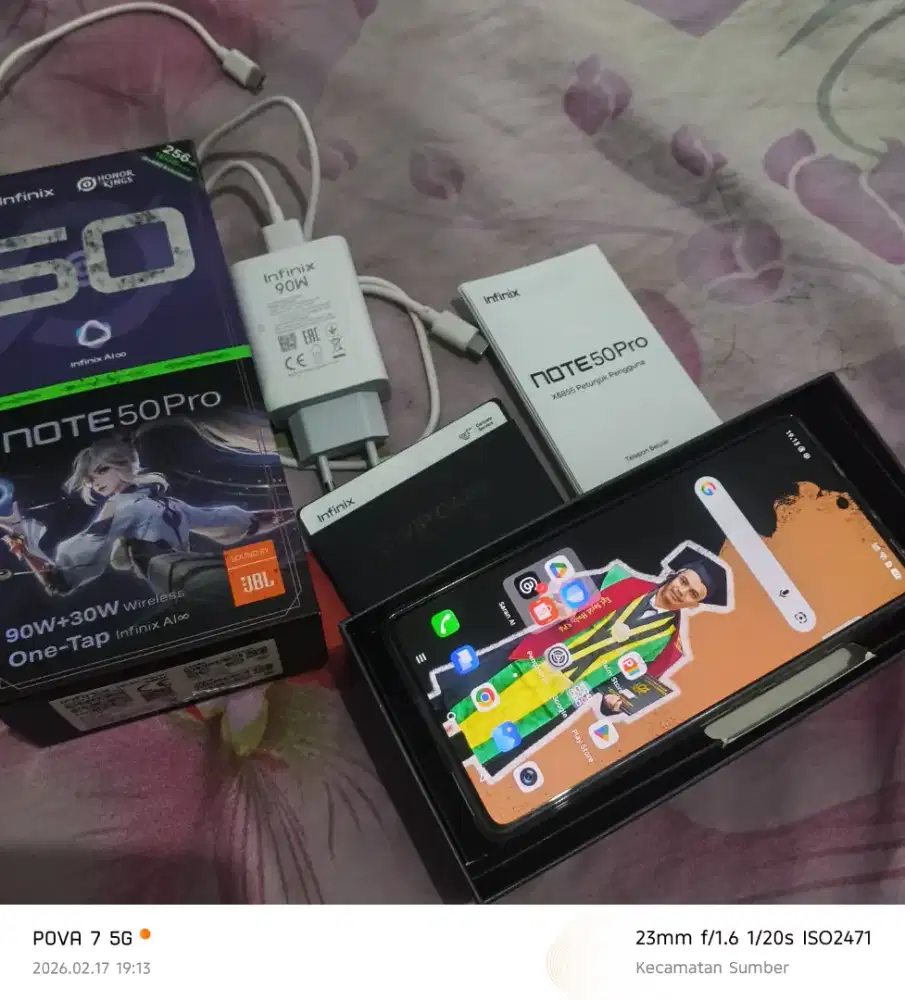 Infinix Note 50 Pro 8/256gb Mulus Fullset