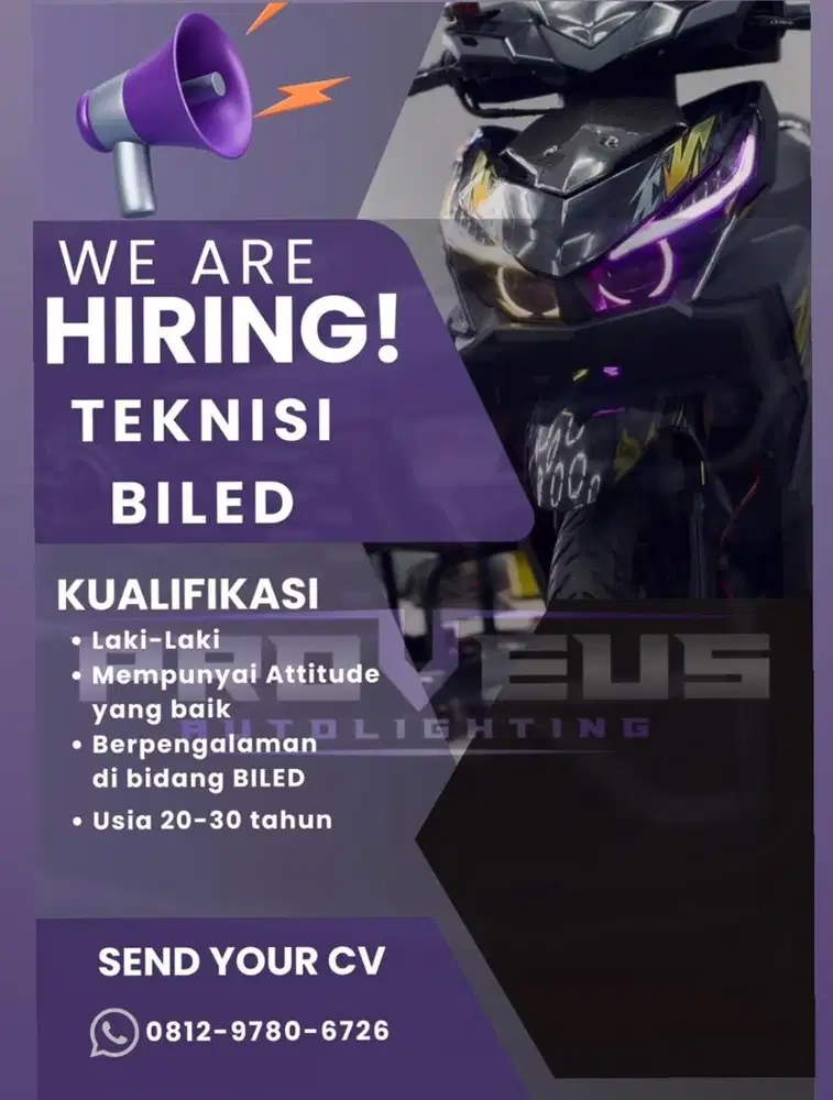 Dicari mekanik biled motor daerah grogol