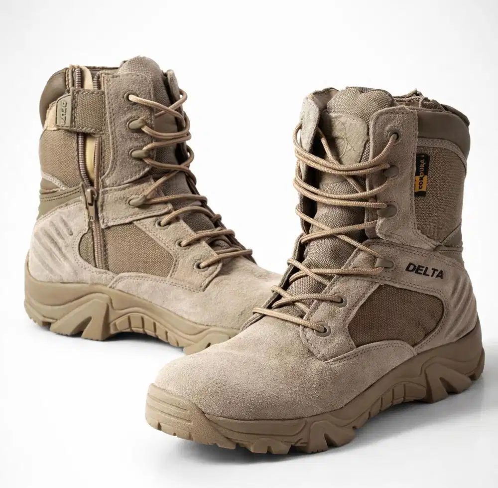 Sepatu Tactical DELTA Cordura Gurun | Boots Outdoor Kerja Lapangan