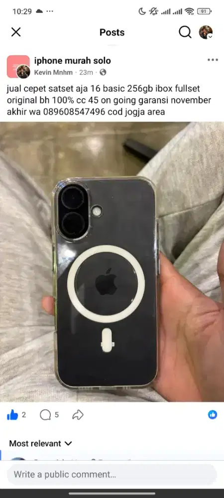 iPhone 16 256gb iBox