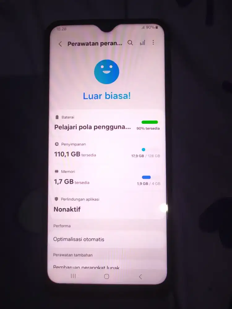 Di jual samsung a13 ram4+4 internal 128gb
