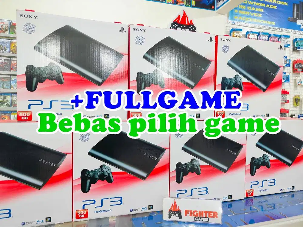 [BARU/NEW] PS3 HARDISK 500GB +FULLGAME SLIM PLAYSTATION PS 3 SUPERSLIM