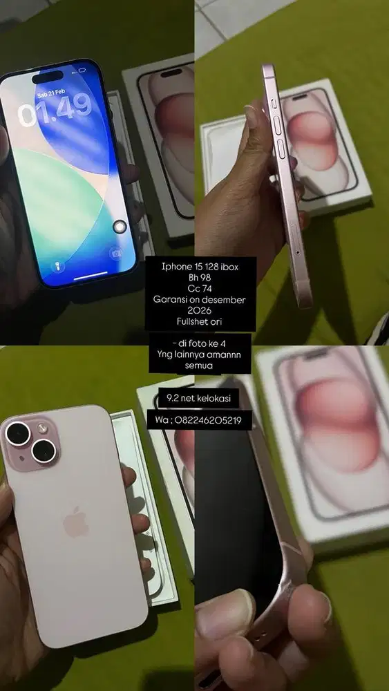Iphone 15 128 resmi ibox