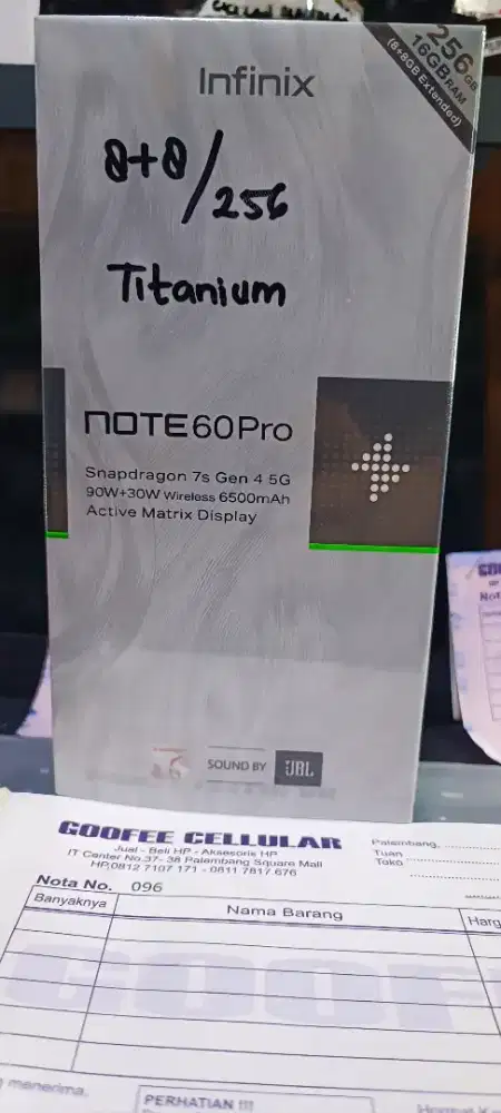 Infinix Note 60 Pro 5G 8/256 & 12/256 resmi