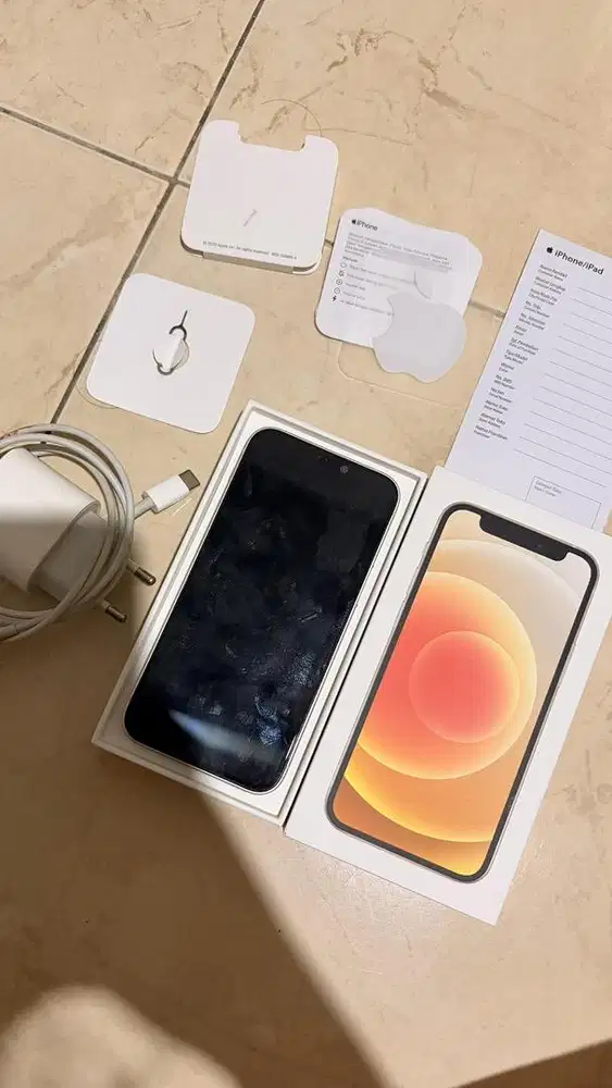 Jual Iphone 12 Mini 128 GB White Fullset