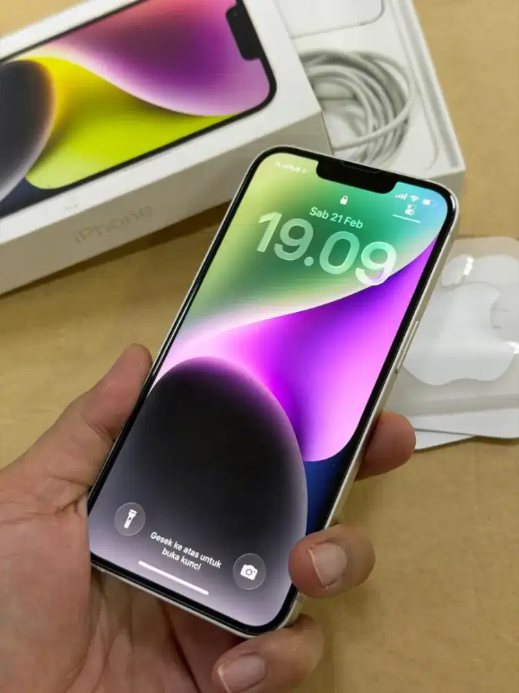 Iphone 14 128GB iBox Fullset Ori Mulus Bekas Pakai Terawat
