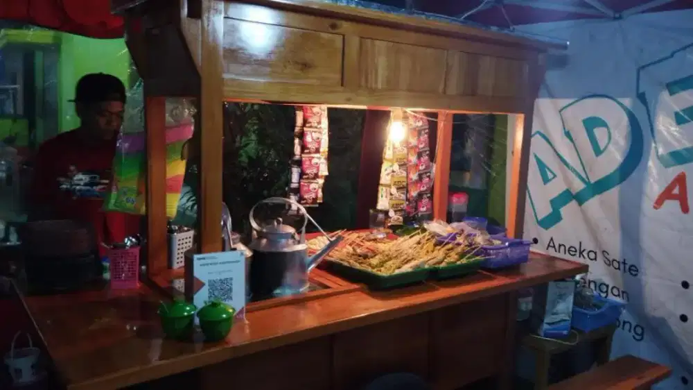 Gerobak usaha angkringan