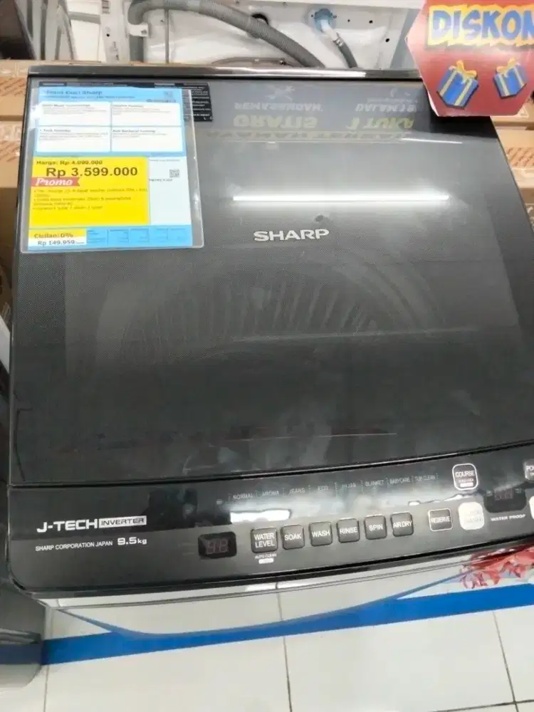 Mesin Cuci Top Loading Sharp #BisaCicilanPakaiKREDIVO