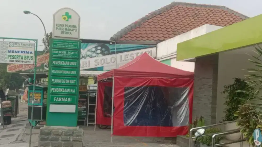 Tenda untuk usaha, uk 2x2. Meter