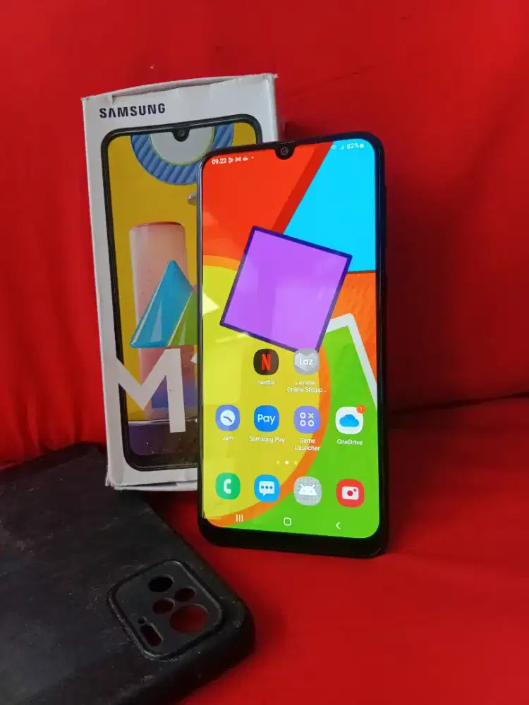 Samsung M31 ram 6gb +4/128gb lengkap mulus segelan
