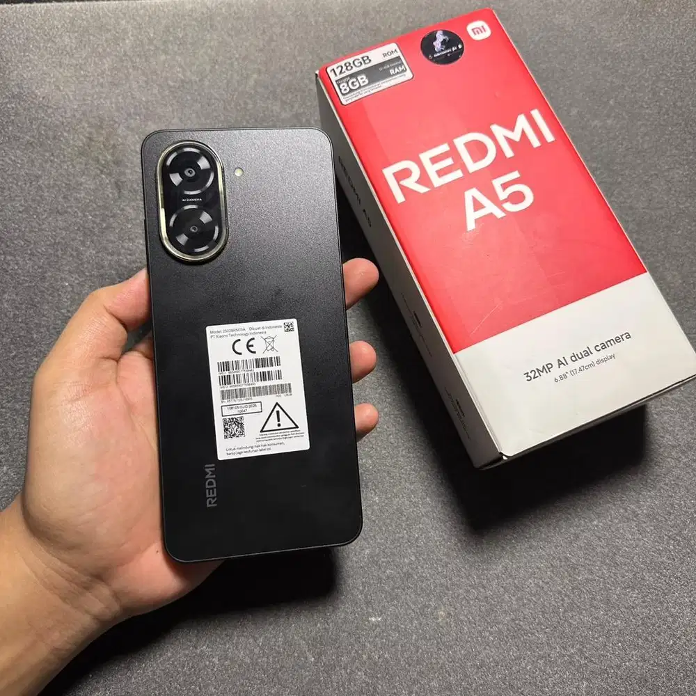 Xiomi redmi a5 4+4 128 gb resmi black