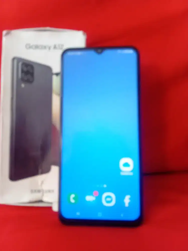 Samsung A12 ram 6gb +4/128gb lengkap mulus segelan