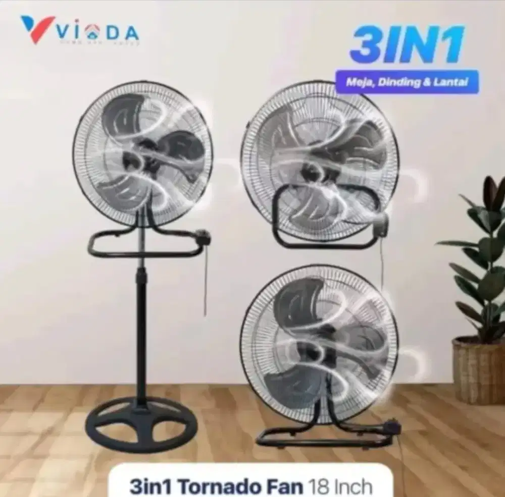 Kipas angin 3in1 bahan besi,harga partai,sangat bisa jual lagi