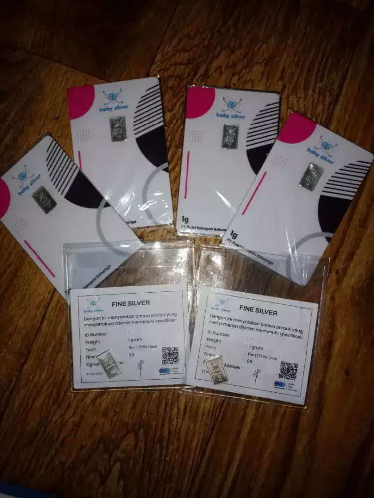 Perak murni Baby Silver ada 6gr @1gr