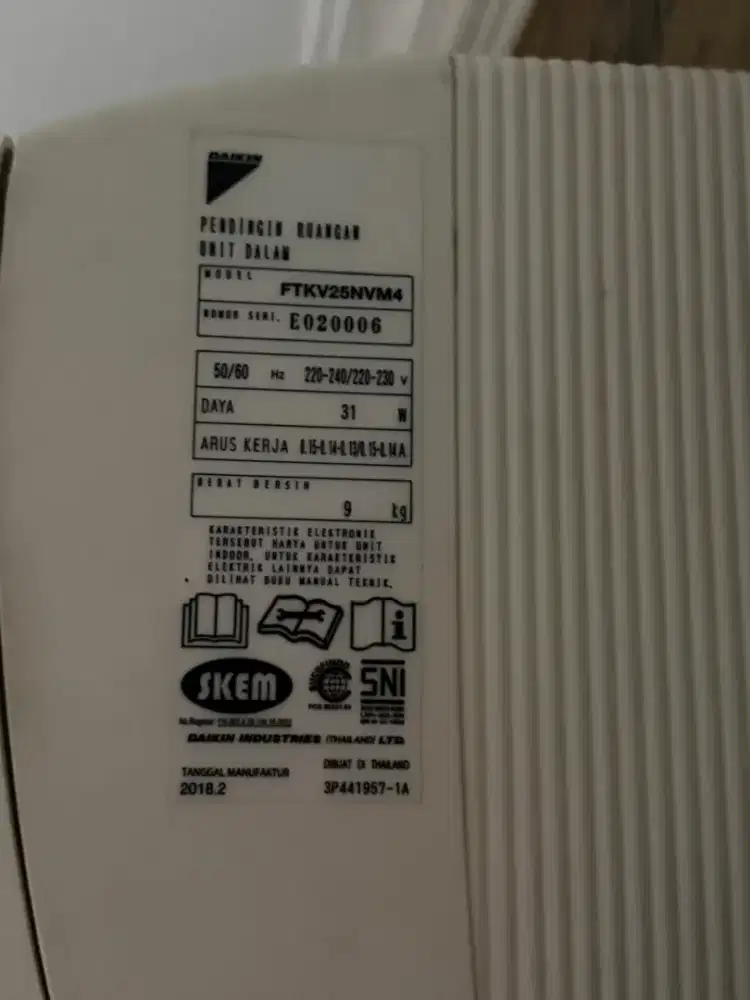 Evaporator ac daikin deluxe inverter