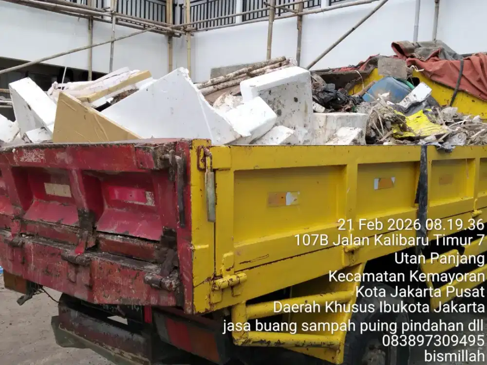 Jasa buang puing dan angkut sampah
