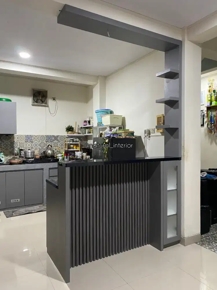 Meja bar mini bar dapur